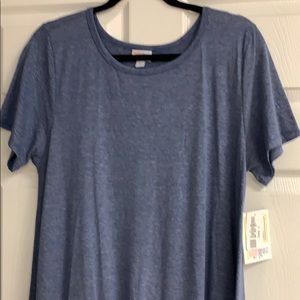 LuLaroe Carly Large NWT Blue with micro striping